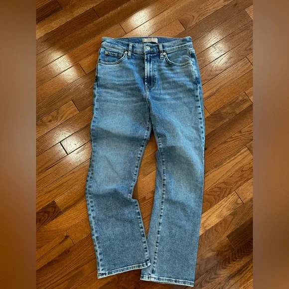 🎉 NWOT 🎉 7 For All Mankind High-Waisted Slim Kick Must Capri Size 28 - Picture 5 of 9